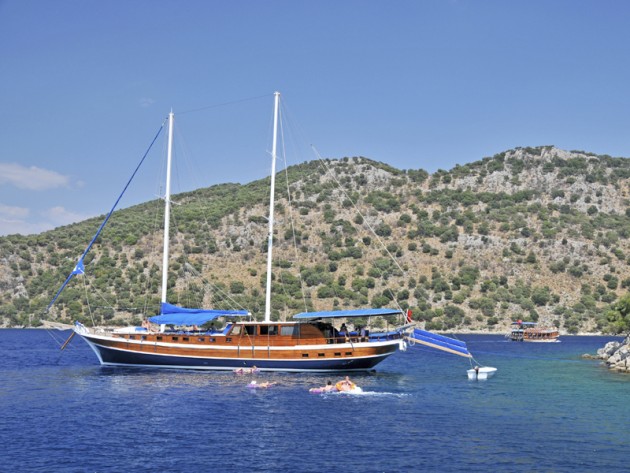 Sailboats in Gocek,TURKEY